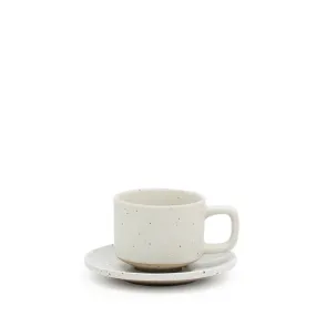 Claro Espresso Cup & Saucer 100mL - White