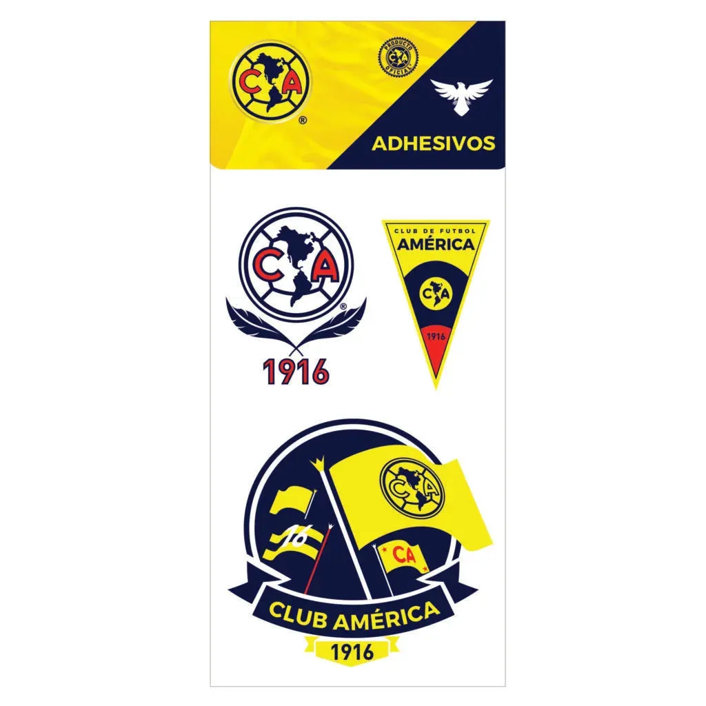 Club America Single Sheet Stickers