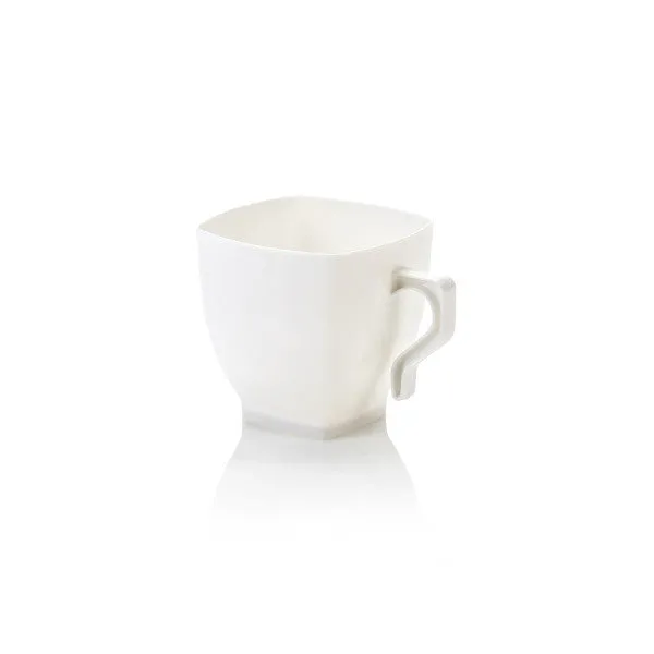 Coffee Mug 250ml PP White PP Plastic 12pack