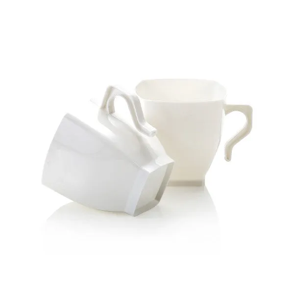 Coffee Mug 250ml PP White PP Plastic 12pack