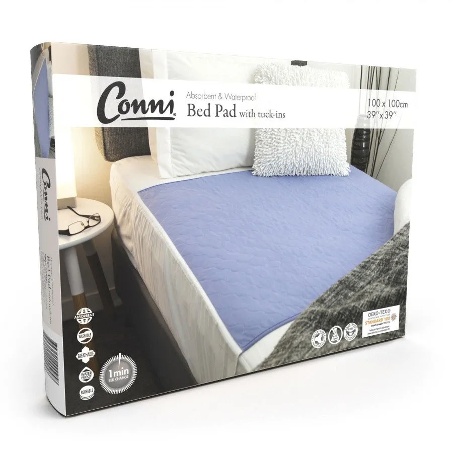 Conni Reusable Bed Pad with Tuck-ins