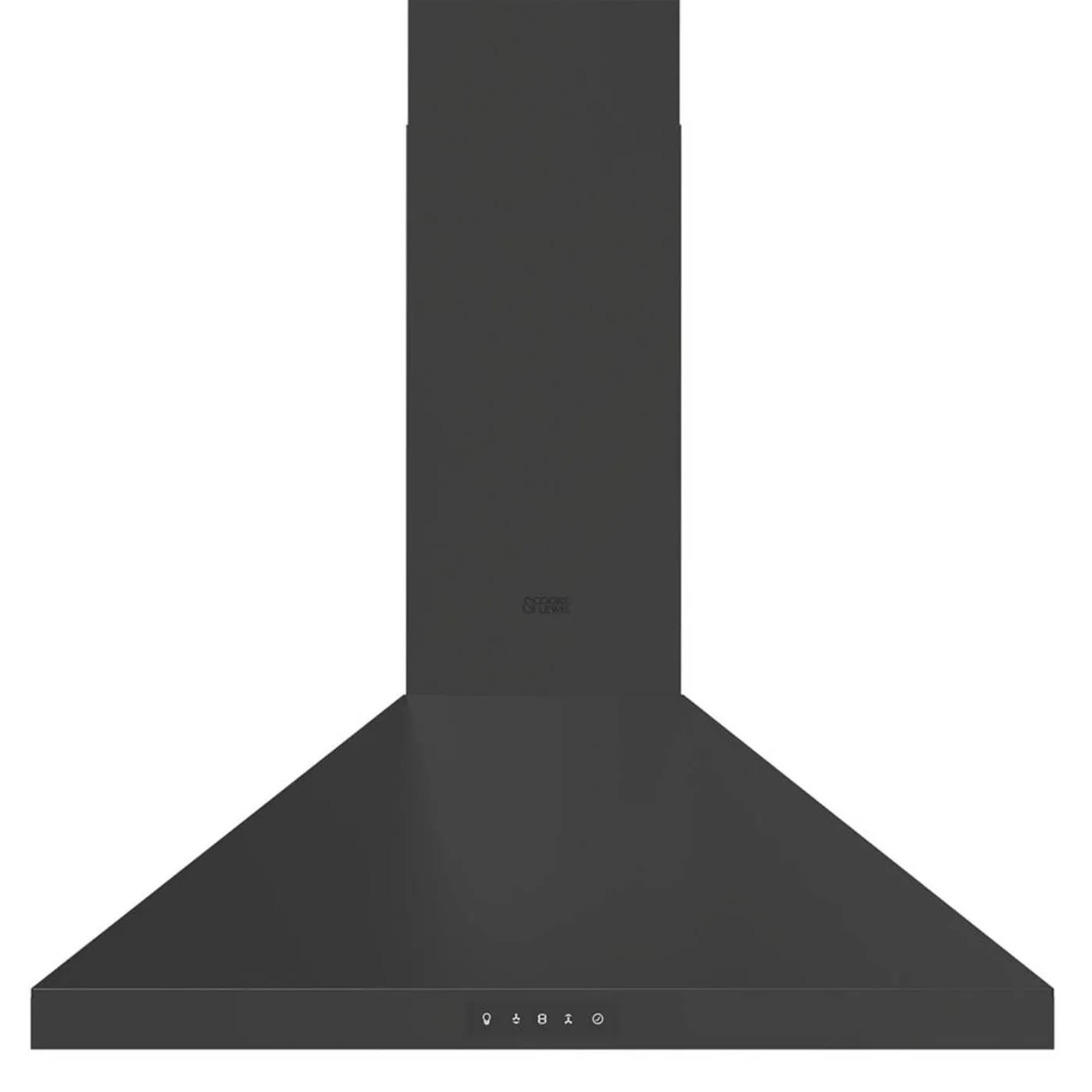 Cooker Hood Kitchen Extractor Fan Chimney Black Touch Control 5 Speeds 59.8cm