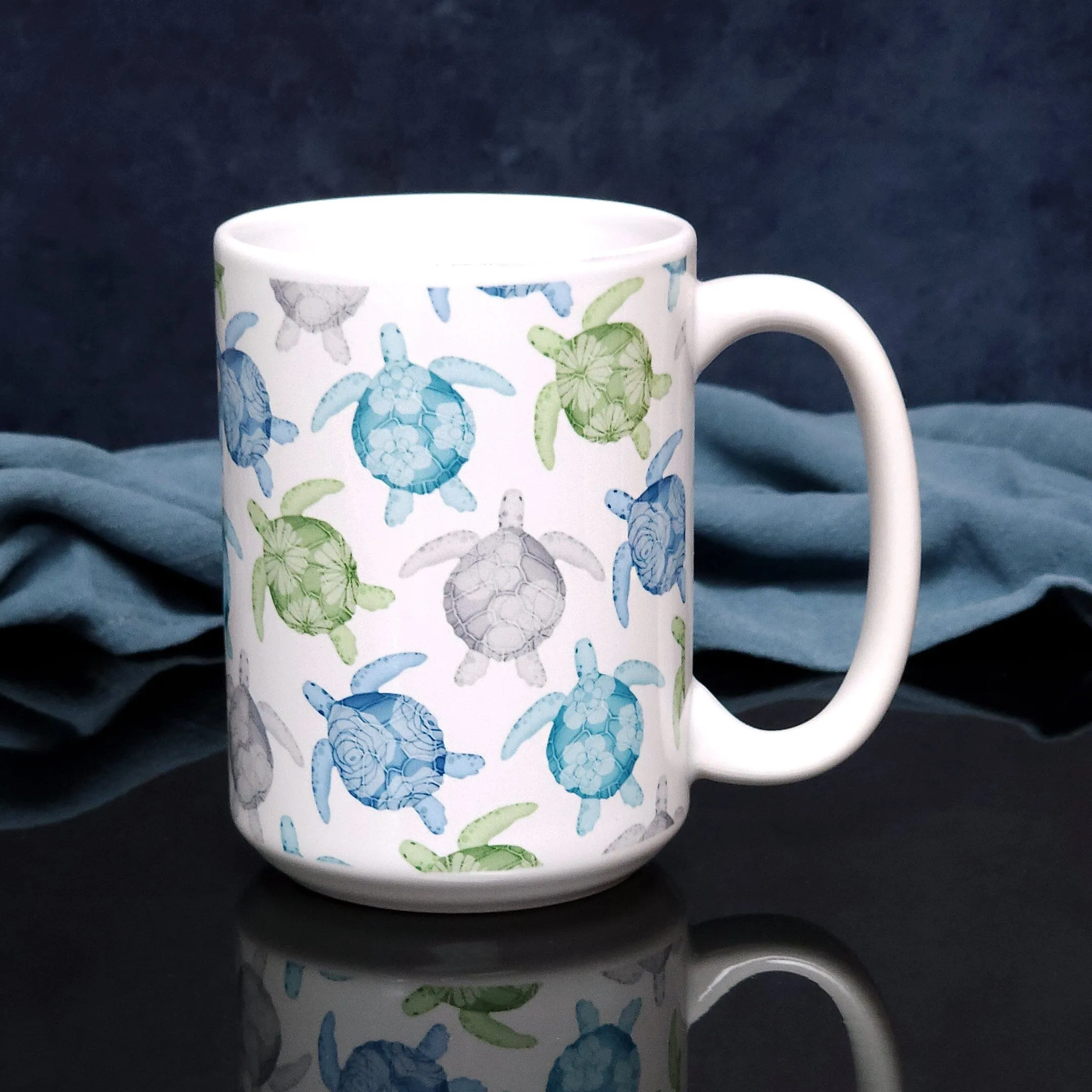 Cool Sea Turtles Pattern Mug