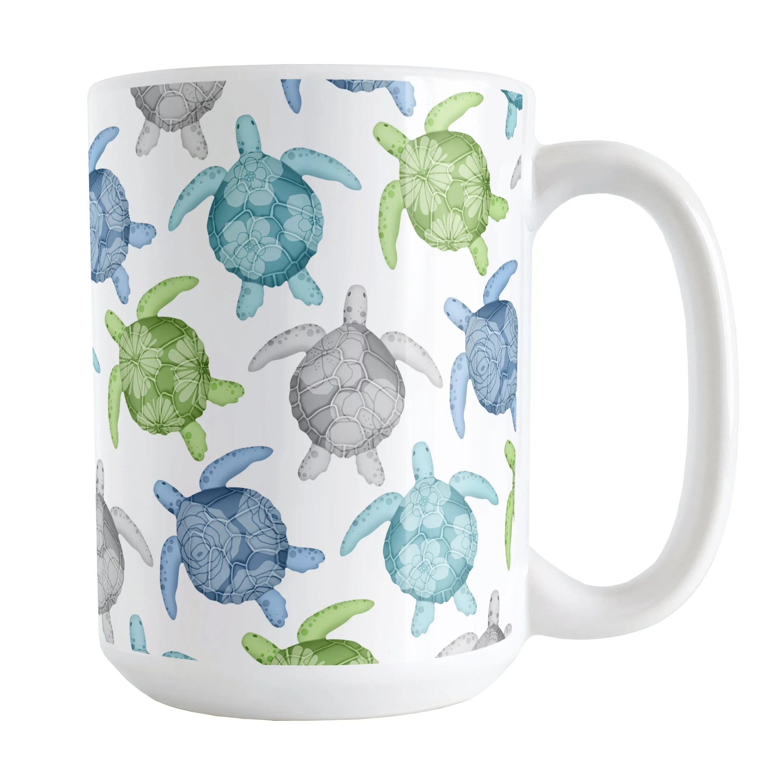 Cool Sea Turtles Pattern Mug