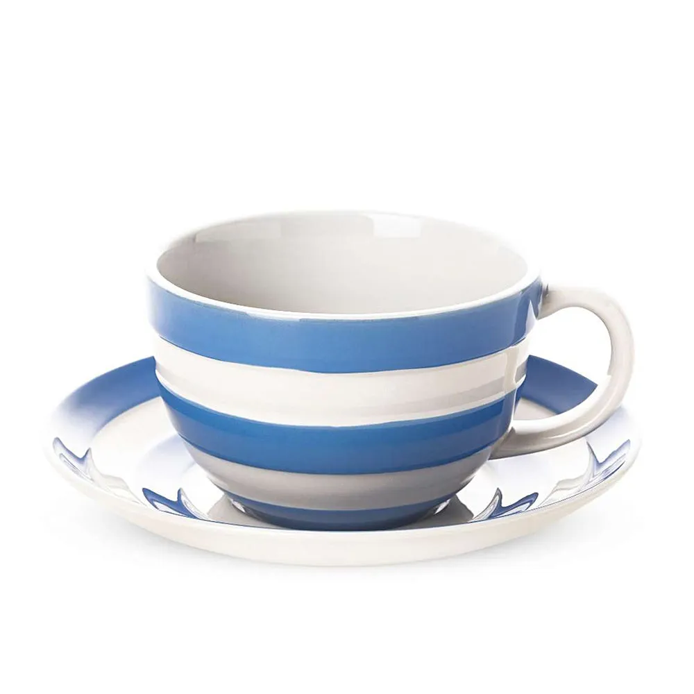 Cornishware Cornish Blue Breakfast Cup & Saucer