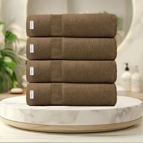 Cotton Bath Towel 70x140 CM 4 Piece Set-Soft Feel, Quick Dry, Highly Absorbent Durable Towels