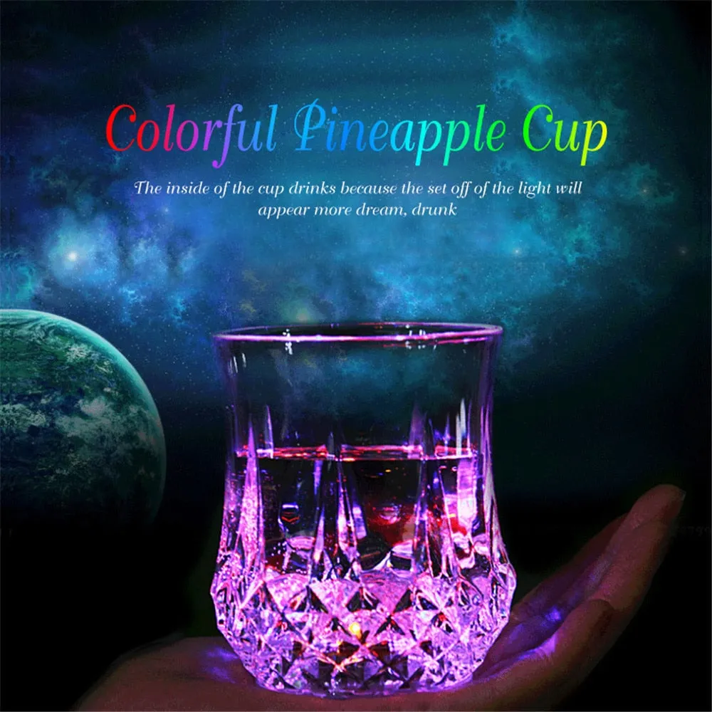 Creative Light Up LED Cups Automatic Flashing Drinking Cup Mugs Color Changing Beer Whisky Glass Cup For Bar Club Party Supplies