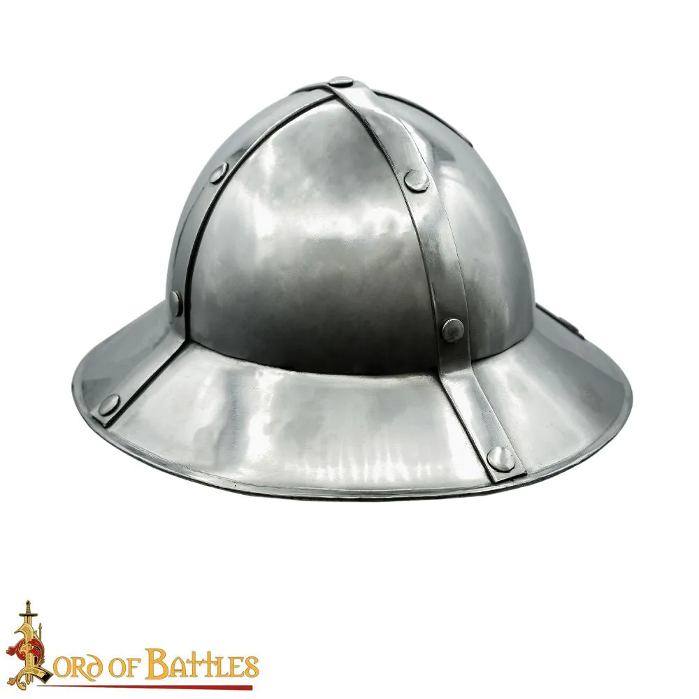 Crusader Kettle Helm 13th-15th century (16 Gauge)