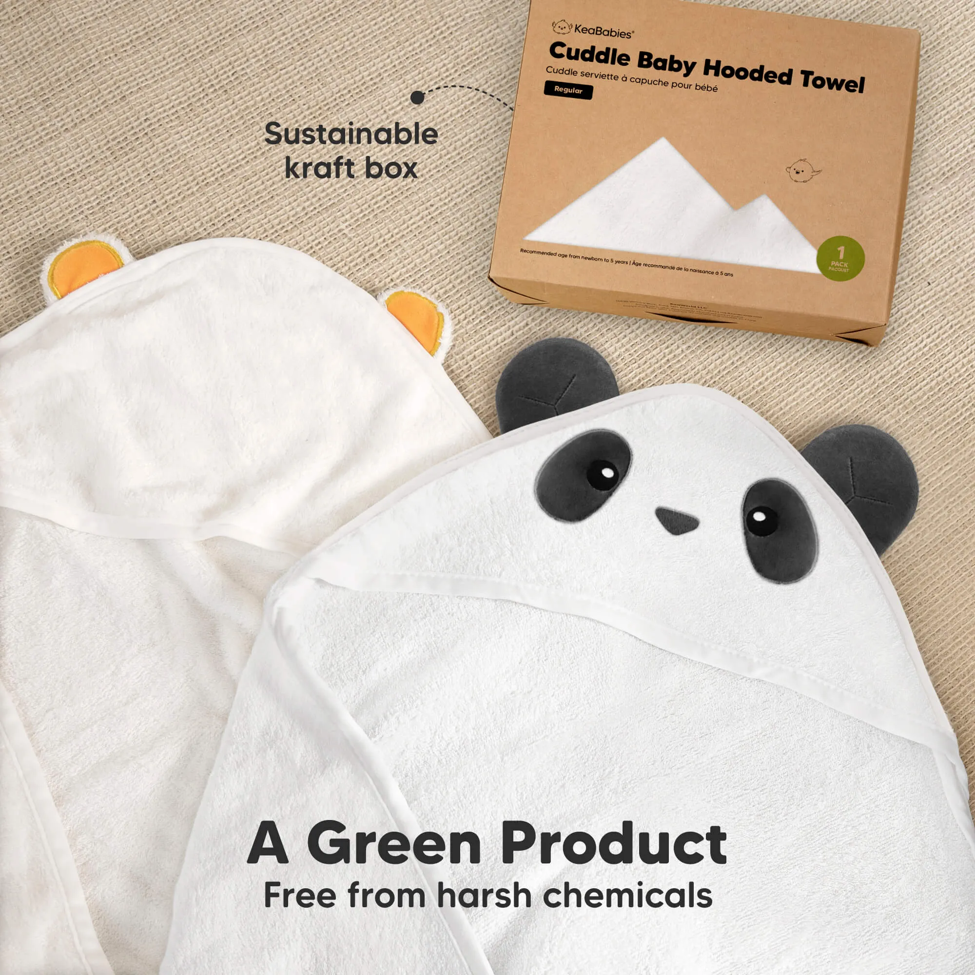 Cuddle Baby Hooded Towel (Panda)