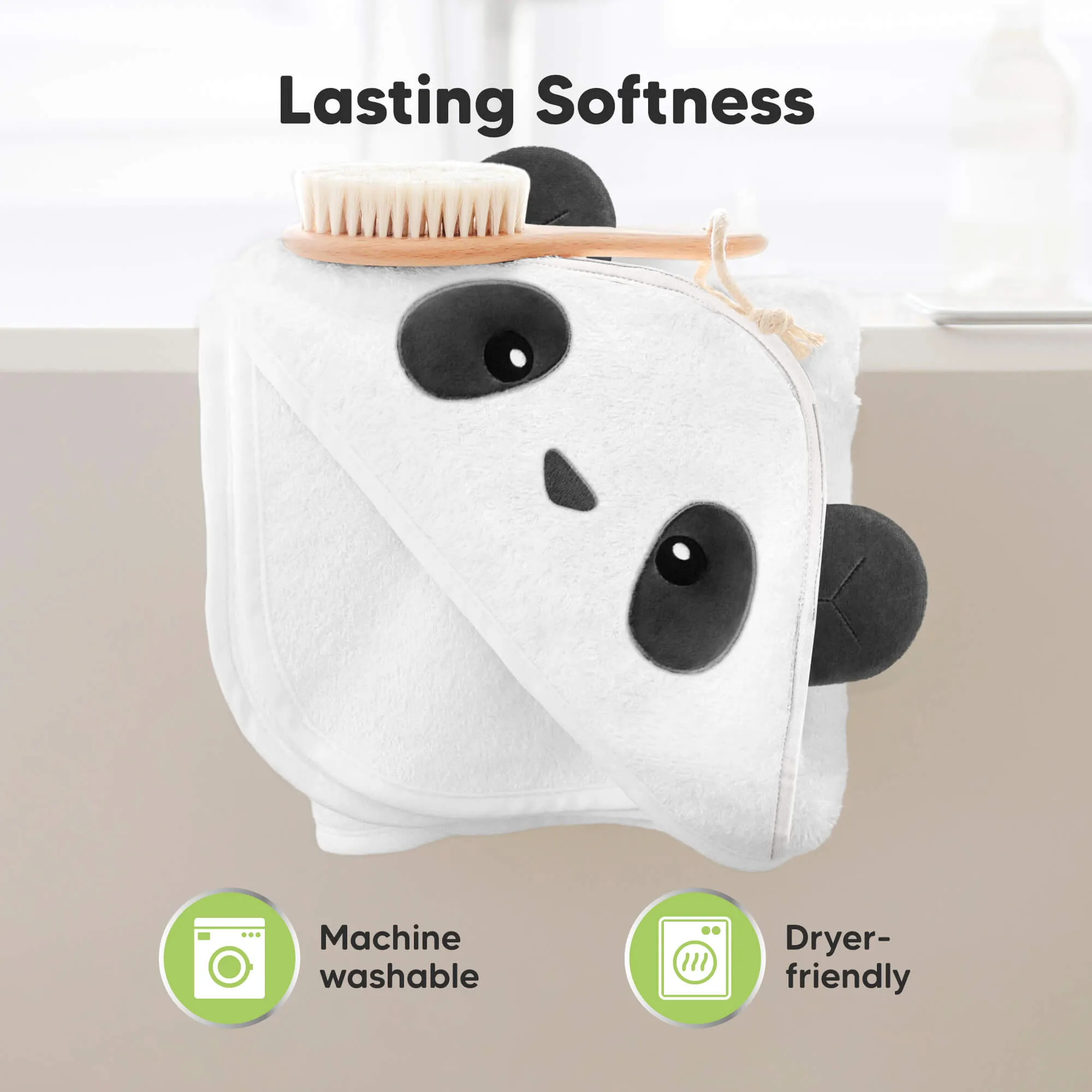 Cuddle Baby Hooded Towel (Panda)