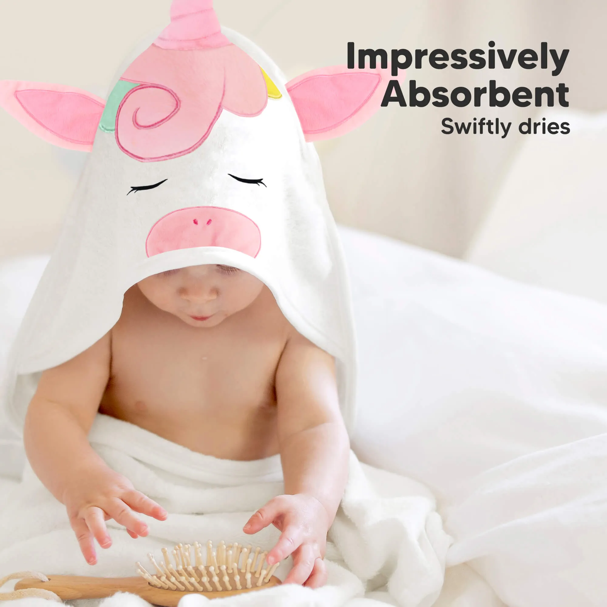 Cuddle Baby Hooded Towel (Unicorn)