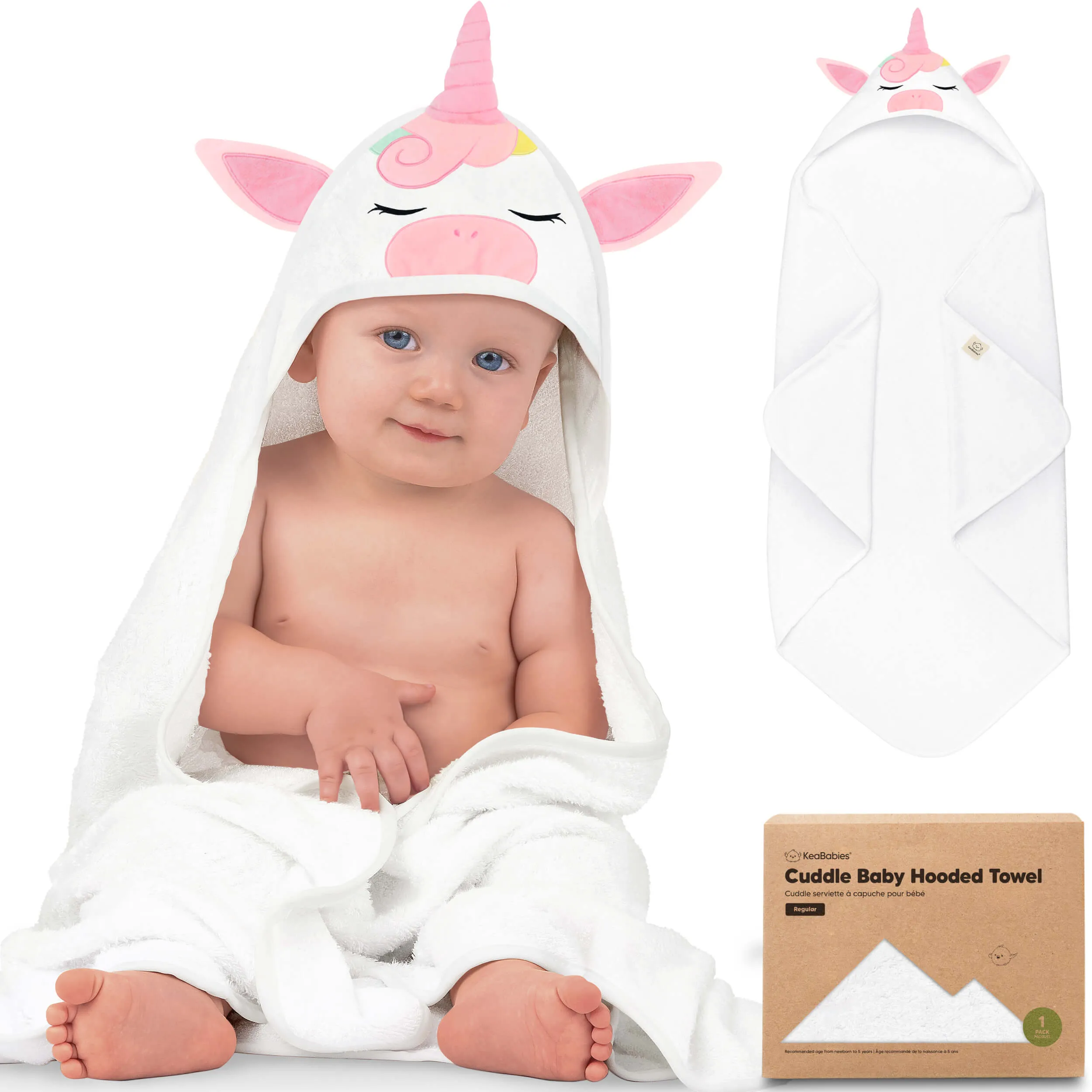 Cuddle Baby Hooded Towel (Unicorn)