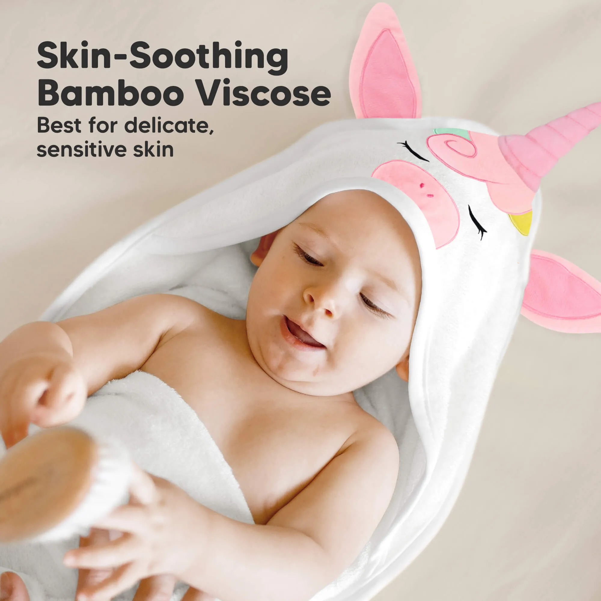 Cuddle Baby Hooded Towel (Unicorn)