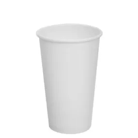 Custom Printed Paper Cups Wholesale - 16oz paper coffee cups - White (90mm) - 30,000 cups