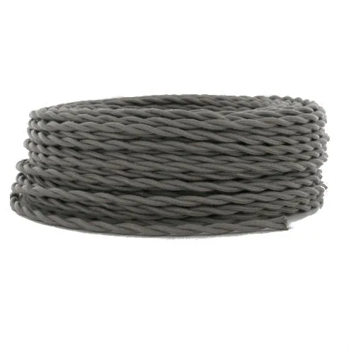 Dark Gray Twisted Wire- Per ft. - 18 AWG