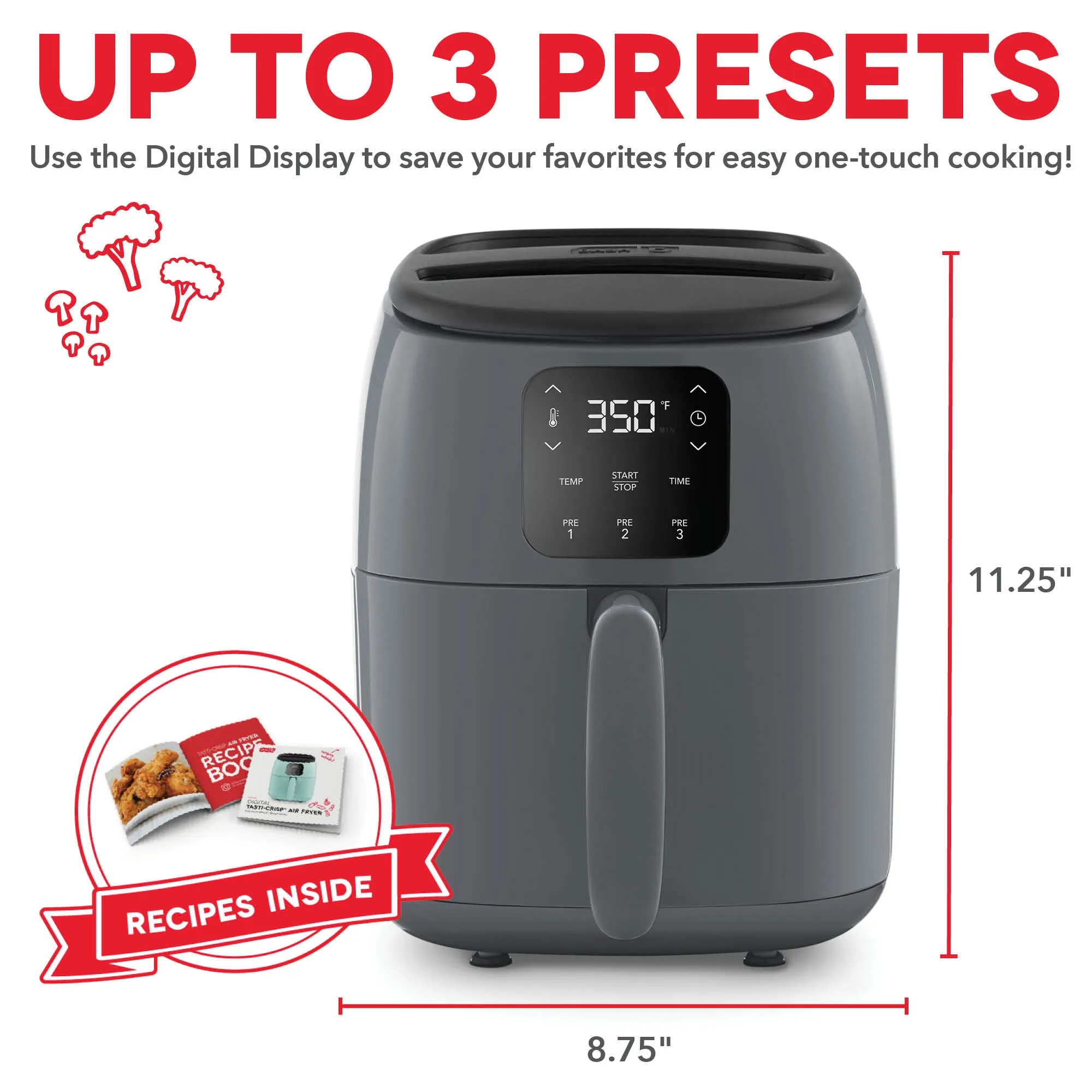 Digital Tasti-Crisp™ Air Fryer 2.6QT