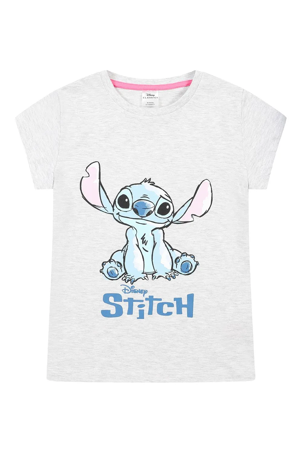 Disney Lilo & Stitch 3 Pack Girls T-Shirts Multipack Grey