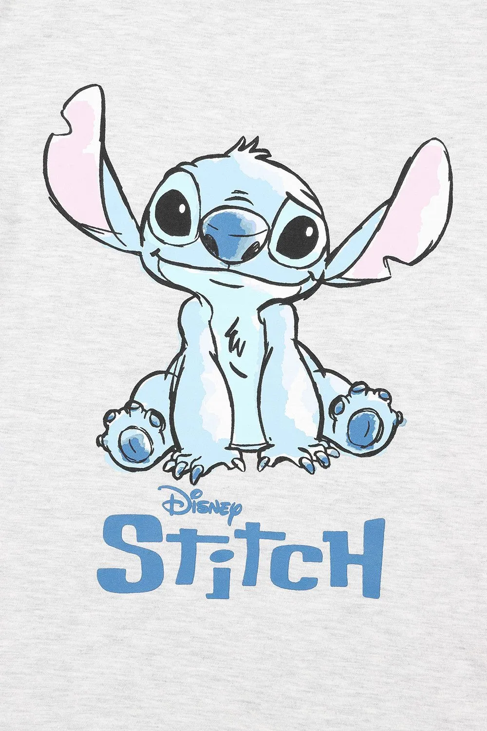 Disney Lilo & Stitch 3 Pack Girls T-Shirts Multipack Grey