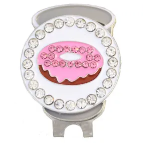 Donut Golf Ball Marker Cup Of Coffee Hat Clip