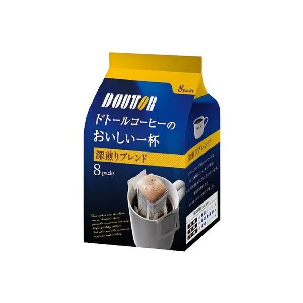 Doutor Deep Roast Blend Drip Coffee 8 Pack - Single Serving