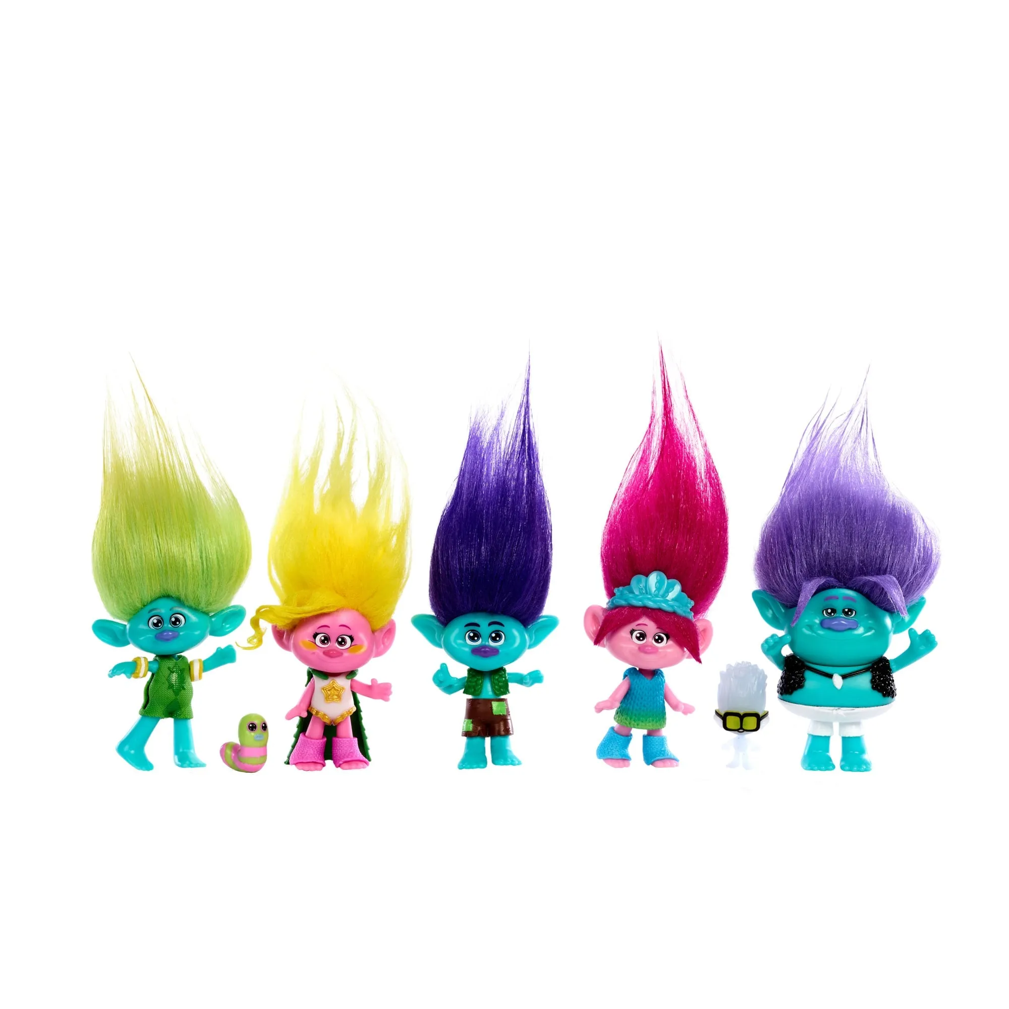 Dreamworks Trolls Best Of Friends Pack With 5 Small Dolls & 2 Character Figures