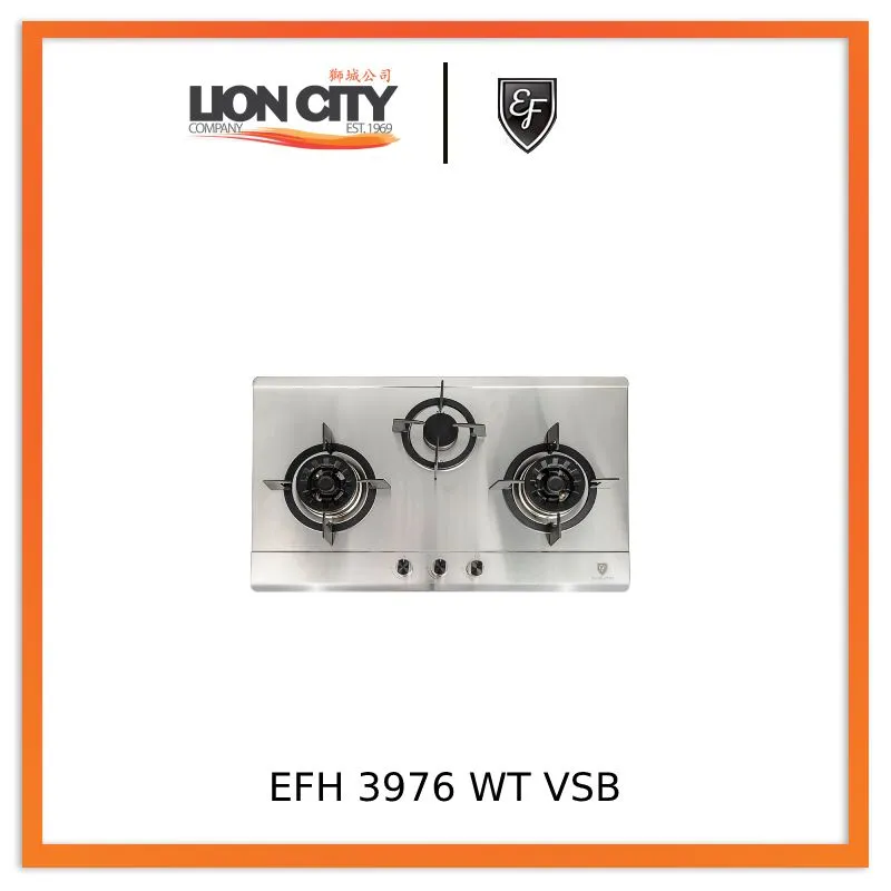 EF EFH 3976WT VSB 86cm Built in Stainless Steel Gas Hob EFH3976WT VSB