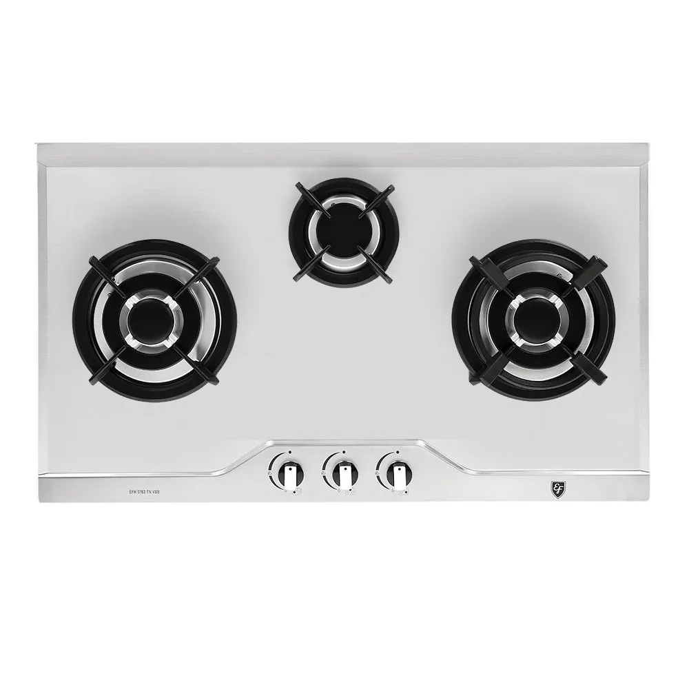 EFH3763TNVS 78CM 3-BURNER GAS HOB