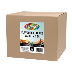 Flavourville Flavoured Single Serve Coffee Variety Box, 40 Pack