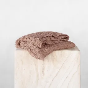 Flocca Linen Hand Towel - Rosa