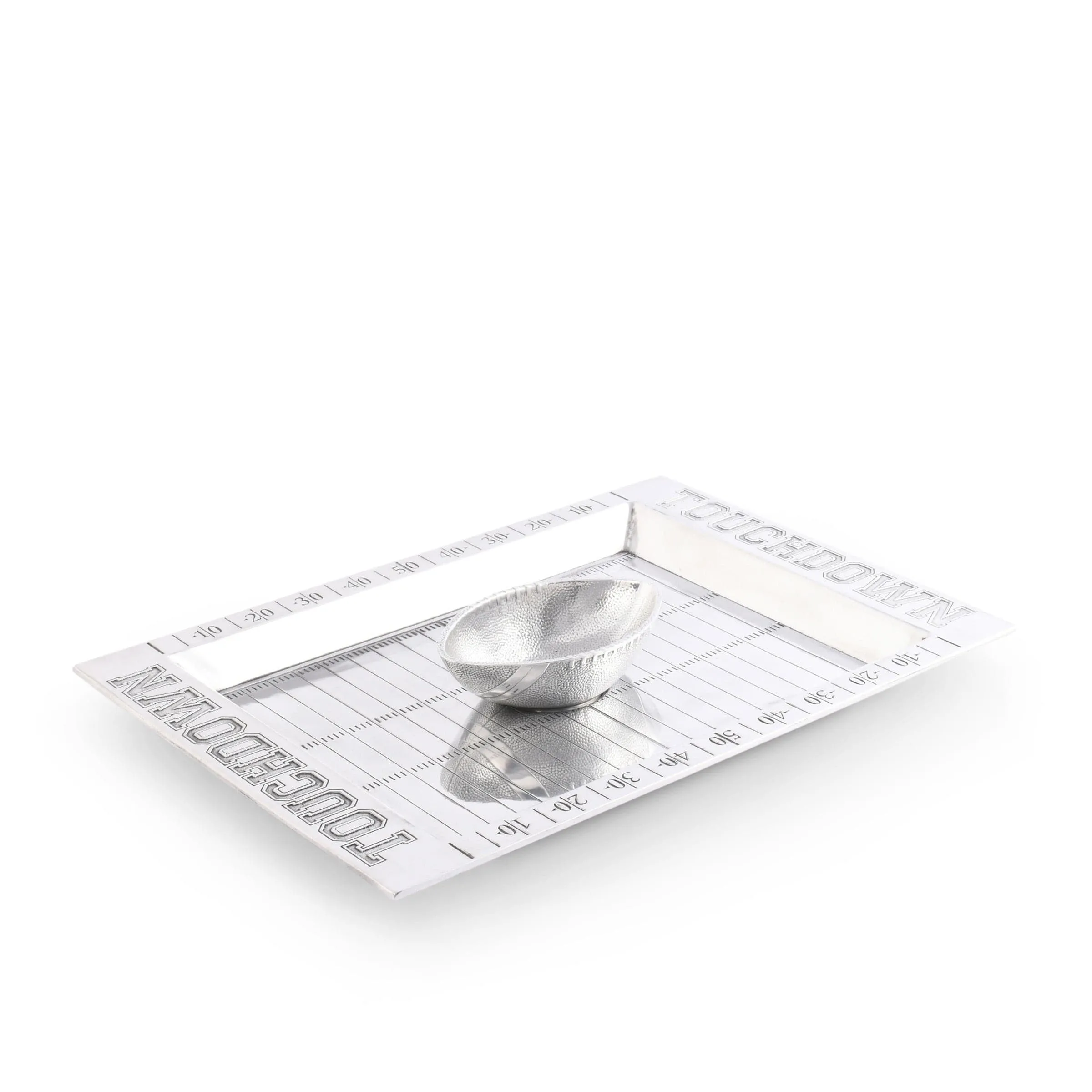 Football Field Chip and Dip Tray and Bowl