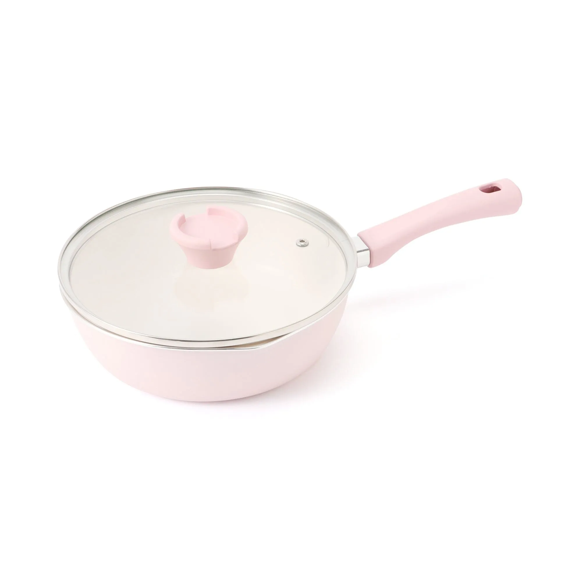 Frying pan & Tools Easy Cooking 5 Piece Set Pink