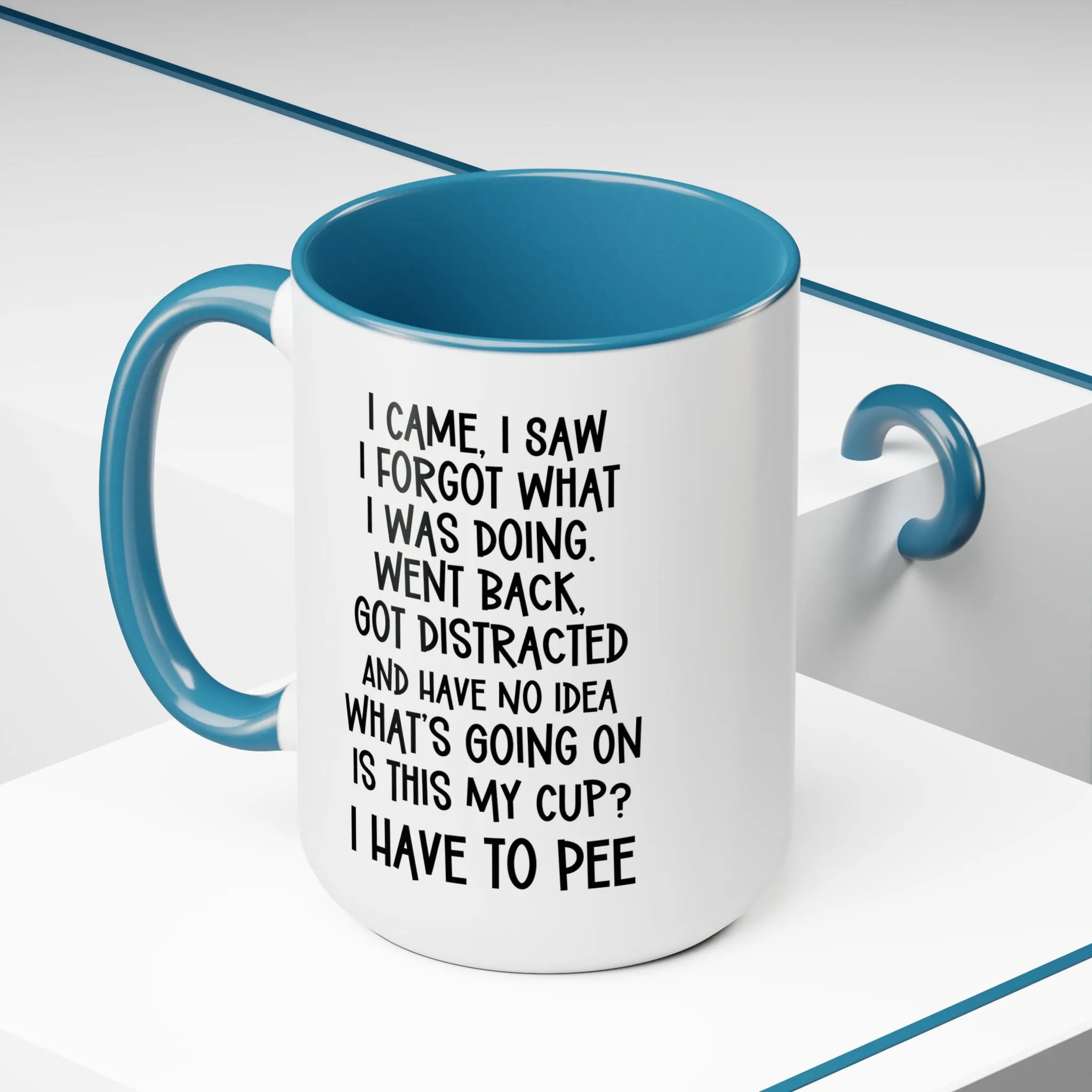 Funny Large 15oz Coffee Mug, Silly Gift Idea for Friend, Coworker, Sister, Brother, Forgetful Person, etc.