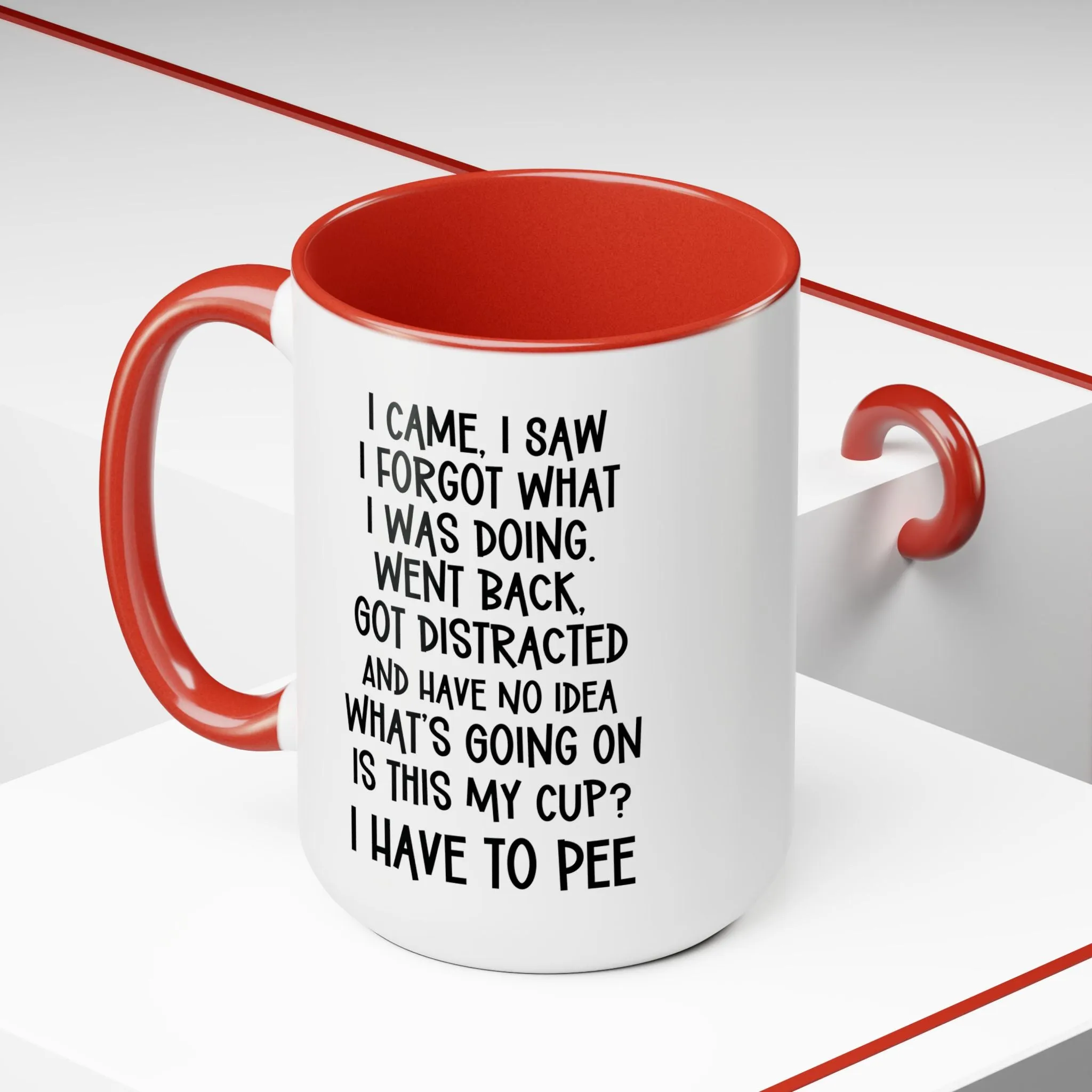 Funny Large 15oz Coffee Mug, Silly Gift Idea for Friend, Coworker, Sister, Brother, Forgetful Person, etc.