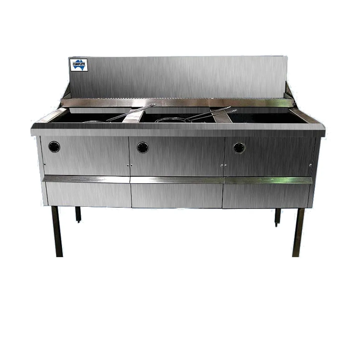 Gas Fish and Chips Fryer Three Fryer -  WFS-3/18