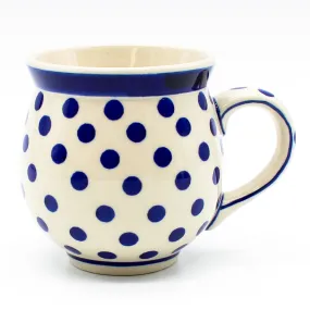 Gentlemen's Cup 16 oz in Blue Polka-Dot