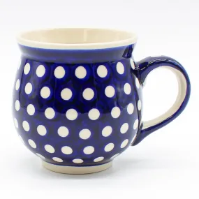 Gentlemen's Cup 16 oz in White Polka-Dot