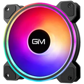 GIM KB-24 RGB Case Fan 120mm Fan Single Pack