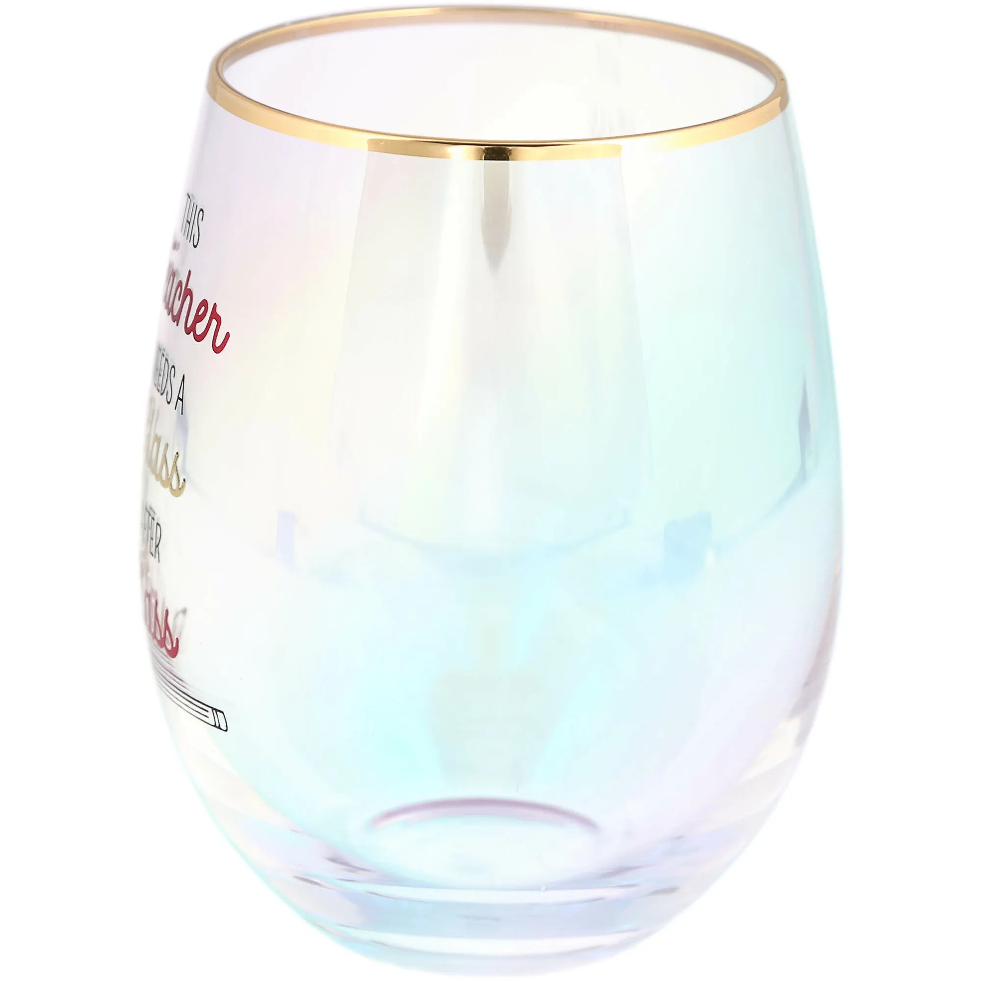 Glass After Class 18 oz Stemless Wine Glass