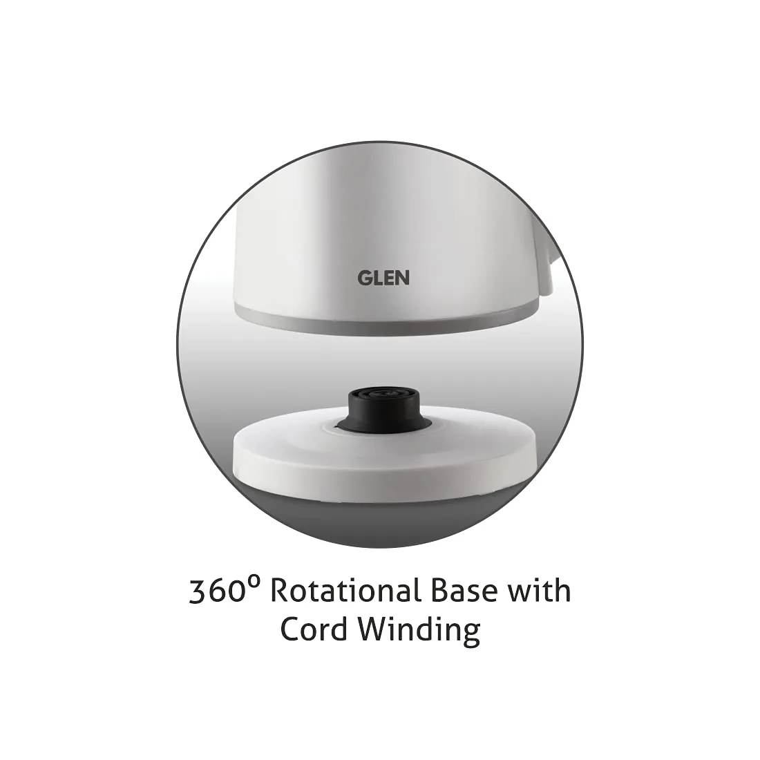 Glen SA 9004 WHITE Electric Kettle 0.8 Ltr 800 Watt