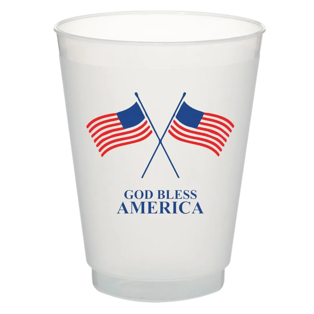 God Bless America Shatterproof Cups