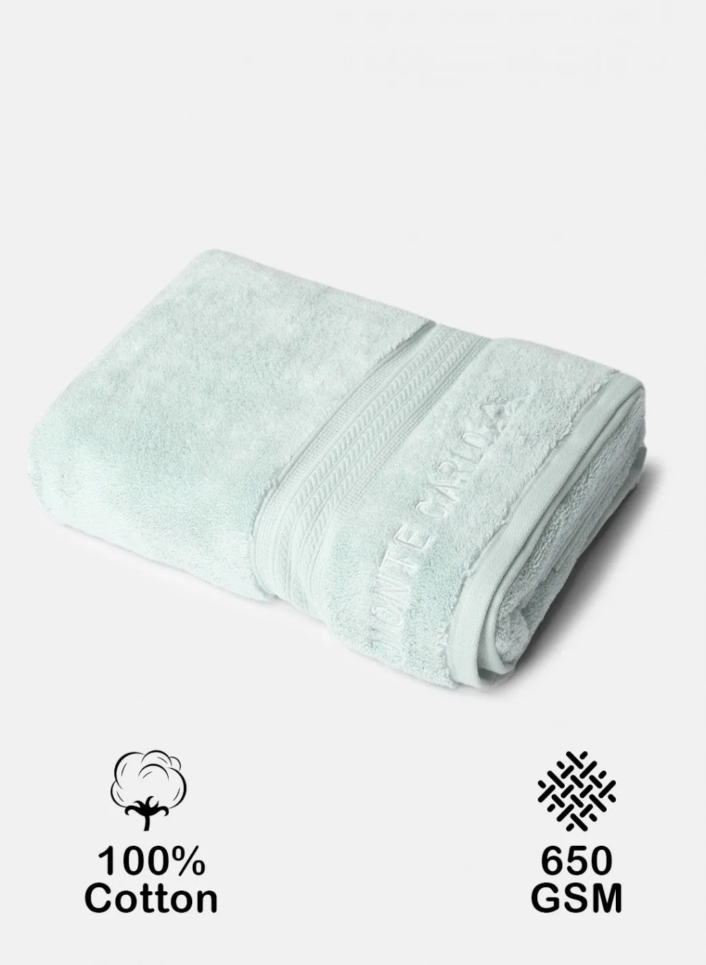 Green Cotton 650 GSM Bath Towel