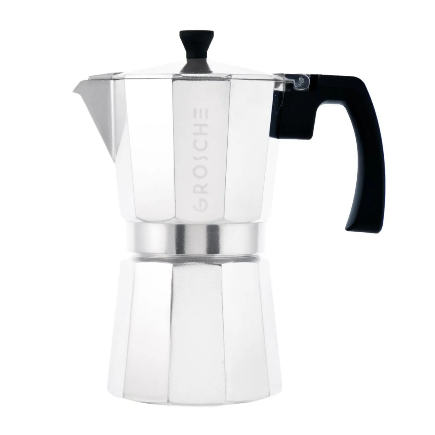 Grosche Milano Espresso Maker - Silver / 3-Cup / 5 fl. oz