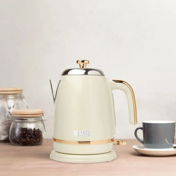 Haden Salcombe Cream And Copper 1.7L Kettle