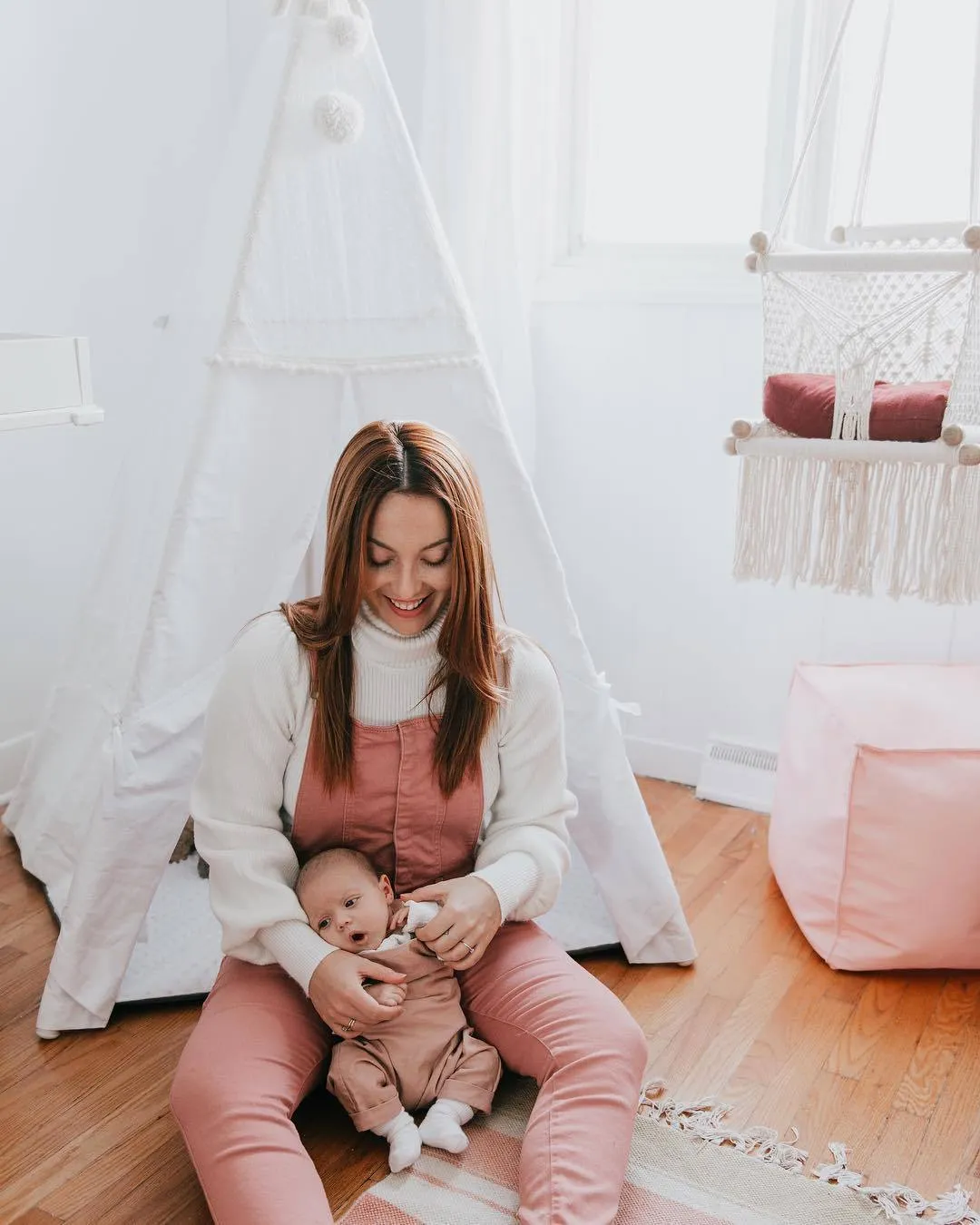 Handmade cushion for baby swing chairs