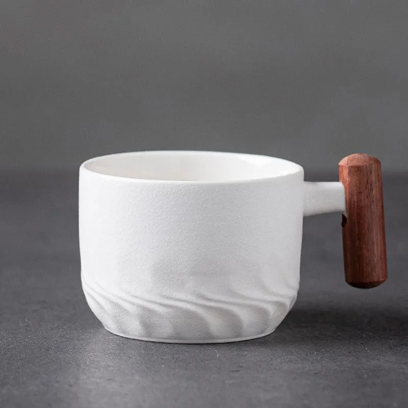 Handmade retro ceramic coffee cup - several colors