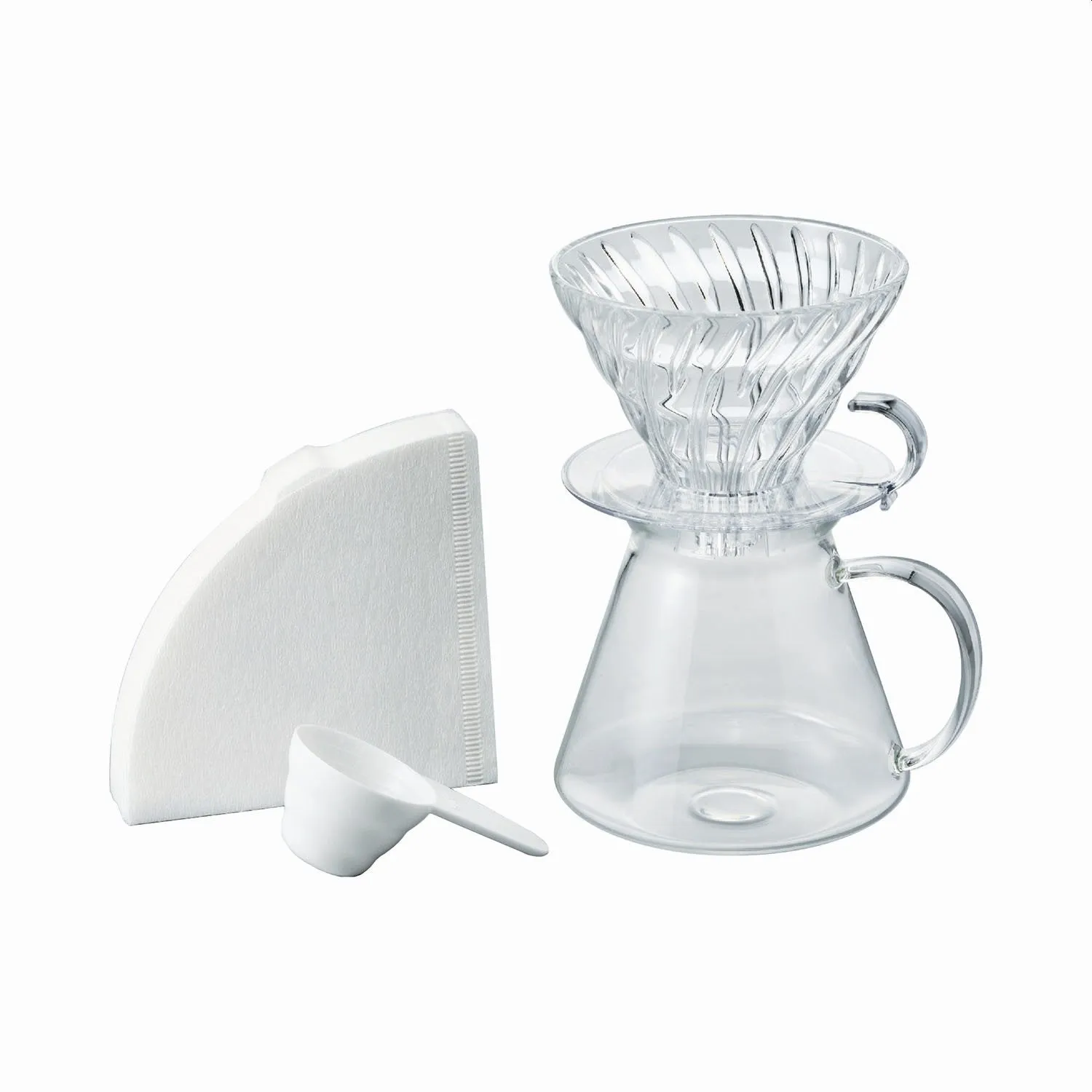 Hario Mini Mill PLUS and Simply Hario V60 Glass Brewing Kit