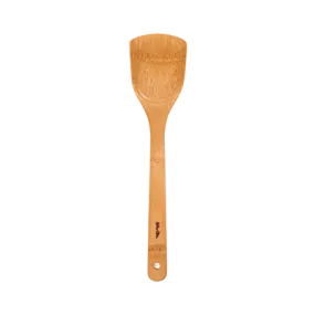 Harold Imports Stir Fry Spatula 13.5" Brown Bamboo