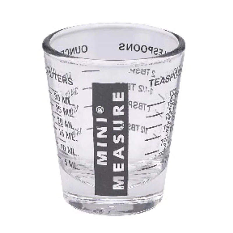 Harold's Kitchen Glass Black Measuring Glass