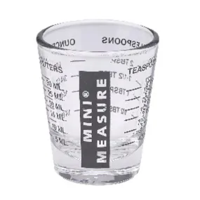 Harold's Kitchen Glass Black Measuring Glass