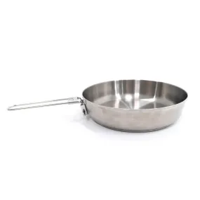 Hiker's Camp Frying Pan w/ Two-Layer Bottom Stainless Steel 0.9L - MH100